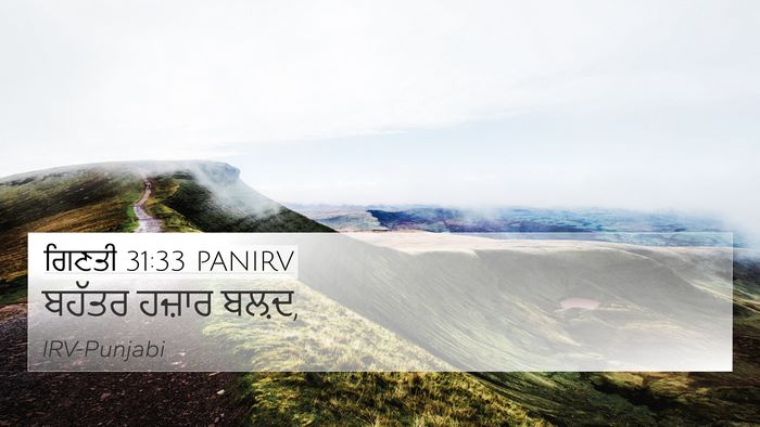 ਗਿਣਤੀ 31:33 PANIRV 4K Wallpaper - ਬਹੱਤਰ ਹਜ਼ਾਰ - 4K Wallpaper Bible Verse