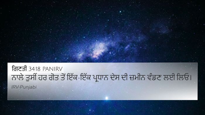 ਗਿਣਤੀ 34:18 PANIRV Bible Verse Image