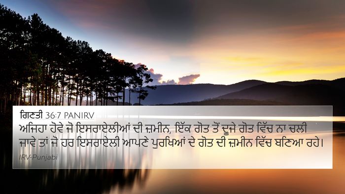 ਗਿਣਤੀ 36:7 PANIRV 4K Wallpaper - ਅਜਿਹਾ ਹੋਵੇ ਜੋ - 4K Wallpaper Bible Verse