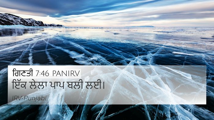 ਗਿਣਤੀ 7:46 PANIRV 4K Wallpaper - ਇੱਕ ਲੇਲਾ ਪਾਪ ਬਲੀ - 4K Wallpaper Bible Verse
