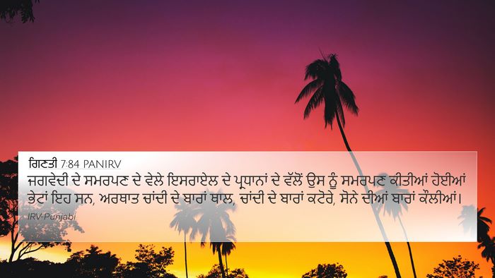 ਗਿਣਤੀ 7:84 PANIRV Bible Verse Image