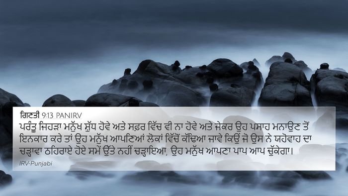 ਗਿਣਤੀ 9:13 PANIRV Bible Verse Image