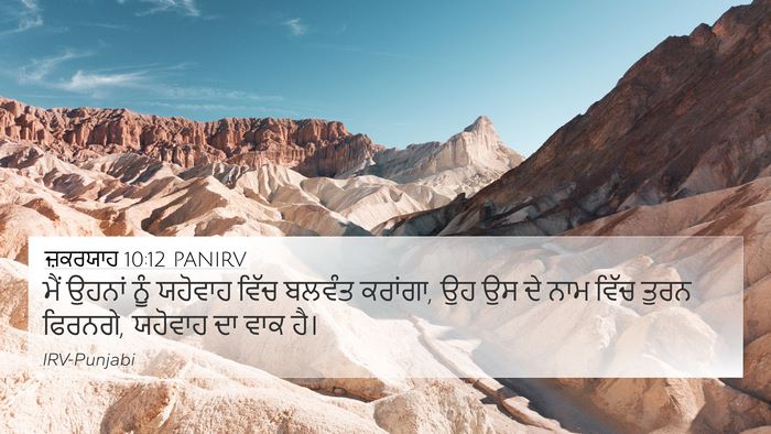 ਜ਼ਕਰਯਾਹ 10:12 PANIRV Bible Verse Image