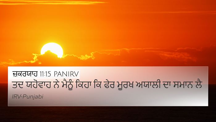 ਜ਼ਕਰਯਾਹ 11:15 PANIRV Bible Verse Image