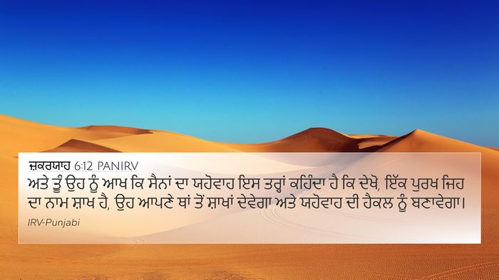 ਜ਼ਕਰਯਾਹ 6:12 PANIRV Bible Verse Image