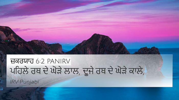 ਜ਼ਕਰਯਾਹ 6:2 PANIRV Bible Verse Image