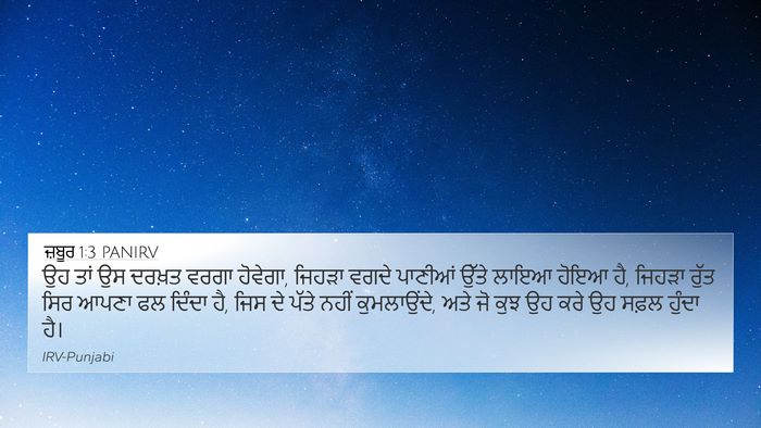 ਜ਼ਬੂਰ 1:3 PANIRV Bible Verse Image