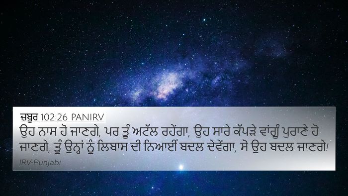 ਜ਼ਬੂਰ 102:26 PANIRV Bible Verse Image