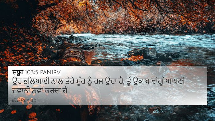 ਜ਼ਬੂਰ 103:5 PANIRV Bible Verse Image