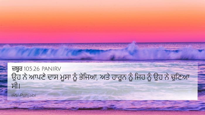 ਜ਼ਬੂਰ 105:26 PANIRV Bible Verse Image
