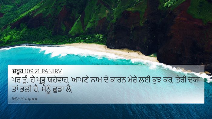 ਜ਼ਬੂਰ 109:21 PANIRV Bible Verse Image
