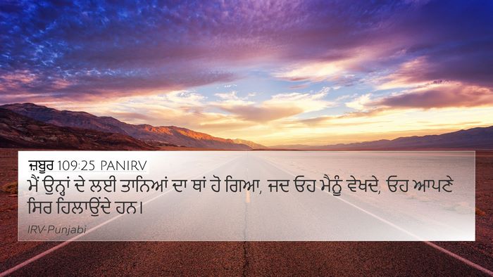 ਜ਼ਬੂਰ 109:25 PANIRV Bible Verse Image