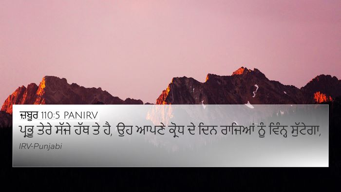 ਜ਼ਬੂਰ 110:5 PANIRV Bible Verse Image