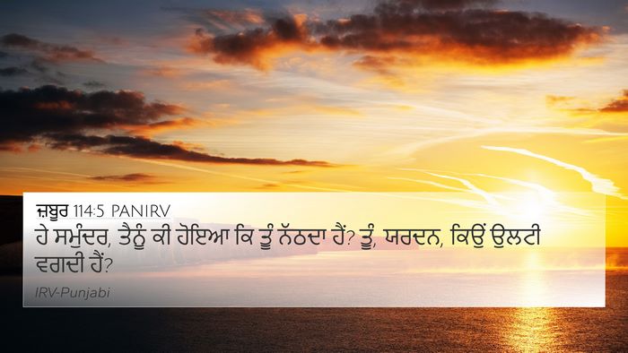 ਜ਼ਬੂਰ 114:5 PANIRV Bible Verse Image