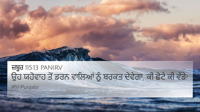 ਜ਼ਬੂਰ 115:13 PANIRV Bible Verse Image