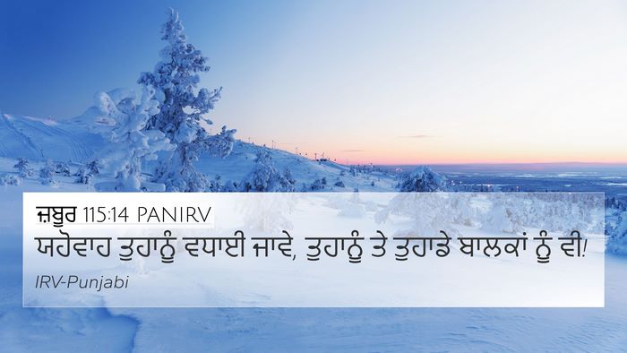 ਜ਼ਬੂਰ 115:14 PANIRV Bible Verse Image
