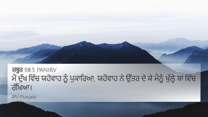 ਜ਼ਬੂਰ 118:5 PANIRV Bible Verse Image