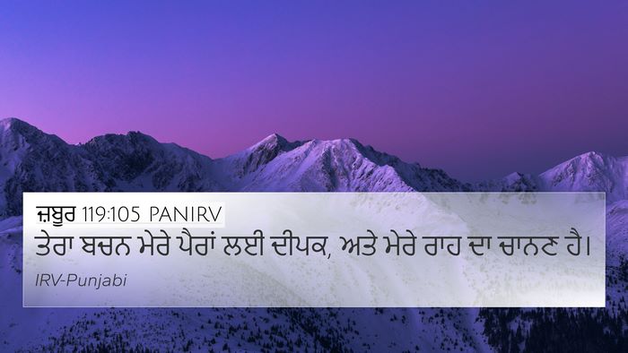 ਜ਼ਬੂਰ 119:105 PANIRV Bible Verse Image