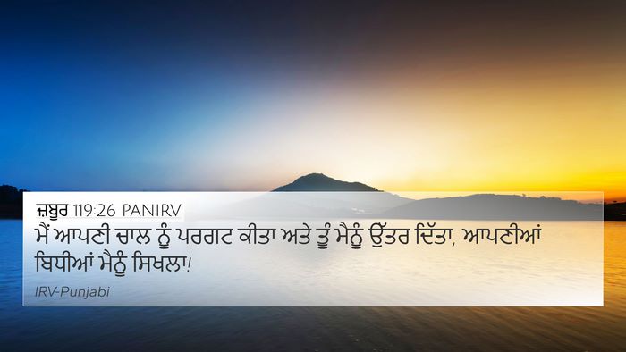 ਜ਼ਬੂਰ 119:26 PANIRV Bible Verse Image