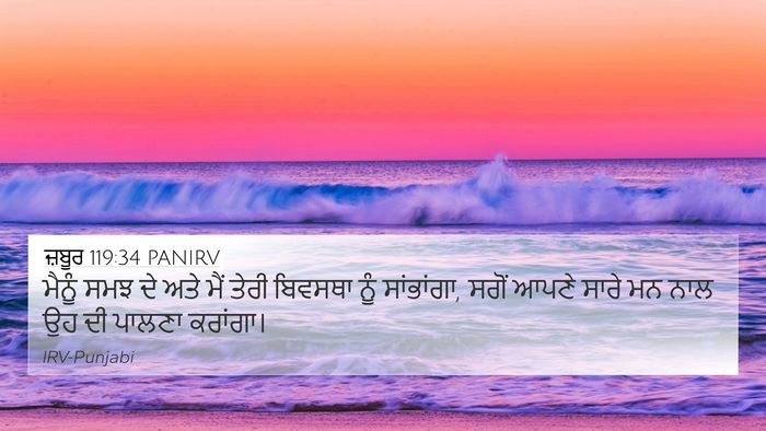 ਜ਼ਬੂਰ 119:34 PANIRV Bible Verse Image