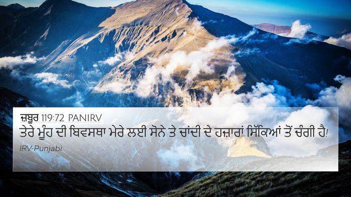 ਜ਼ਬੂਰ 119:72 PANIRV Bible Verse Image