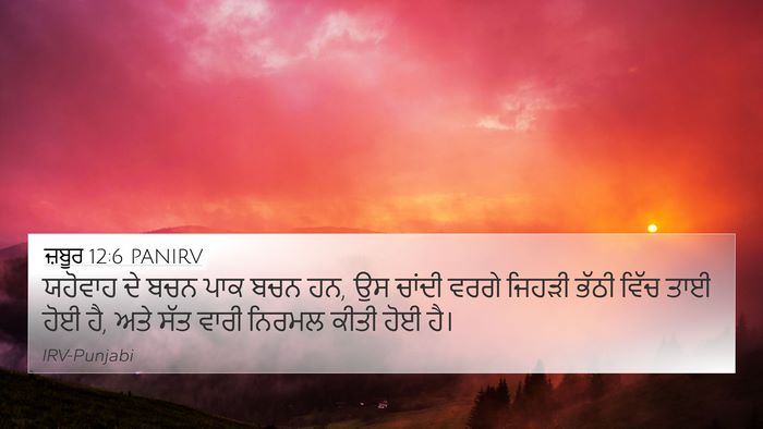 ਜ਼ਬੂਰ 12:6 PANIRV Bible Verse Image