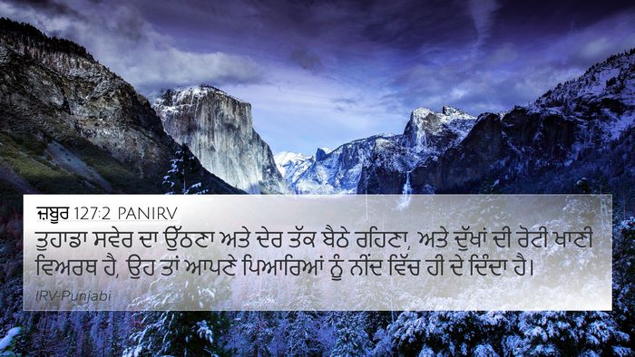 ਜ਼ਬੂਰ 127:2 PANIRV Bible Verse Image