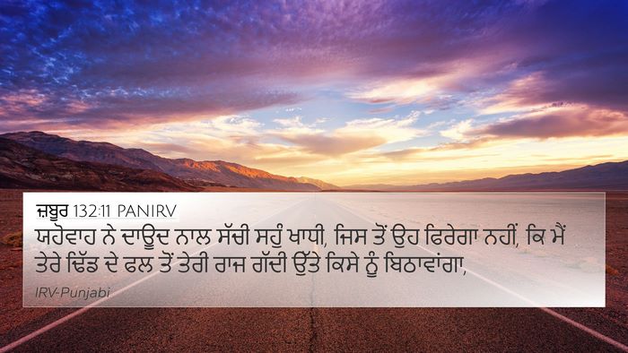 ਜ਼ਬੂਰ 132:11 PANIRV Bible Verse Image