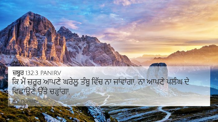 ਜ਼ਬੂਰ 132:3 PANIRV Bible Verse Image