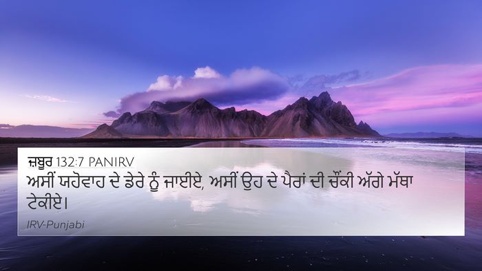 ਜ਼ਬੂਰ 132:7 PANIRV Bible Verse Image