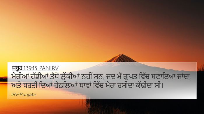 ਜ਼ਬੂਰ 139:15 PANIRV Bible Verse Image