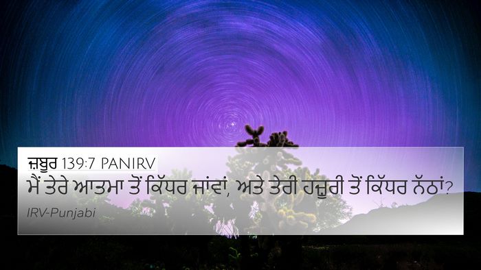 ਜ਼ਬੂਰ 139:7 PANIRV Bible Verse Image