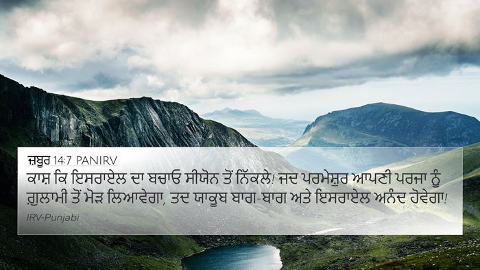 ਜ਼ਬੂਰ 14:7 PANIRV Bible Verse Image