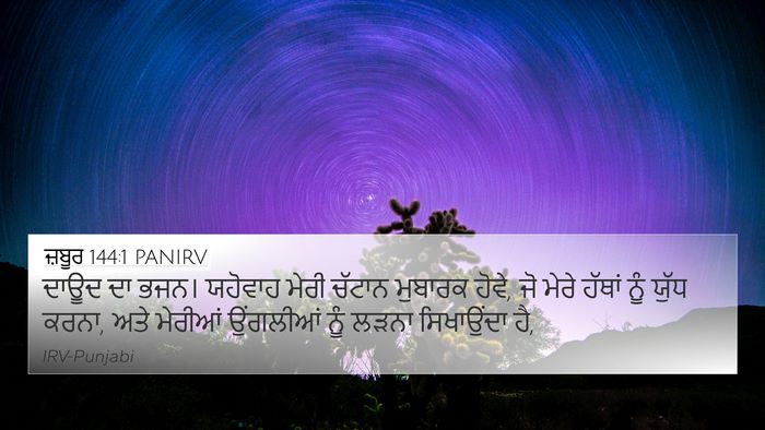 ਜ਼ਬੂਰ 144:1 PANIRV Bible Verse Image