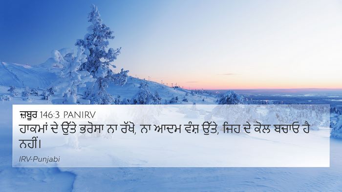 ਜ਼ਬੂਰ 146:3 PANIRV Bible Verse Image