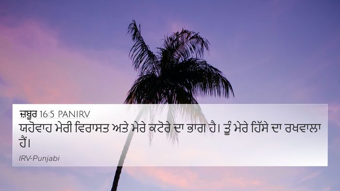 ਜ਼ਬੂਰ 16:5 PANIRV Bible Verse Image