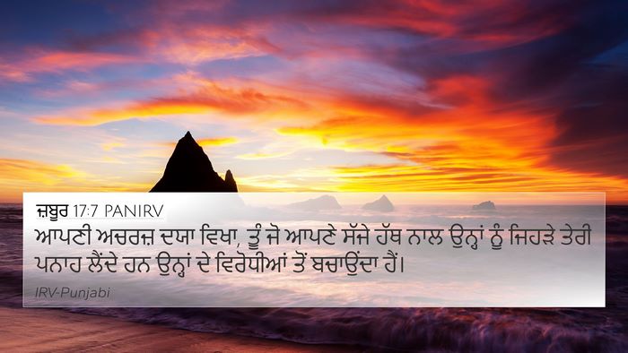 ਜ਼ਬੂਰ 17:7 PANIRV Bible Verse Image