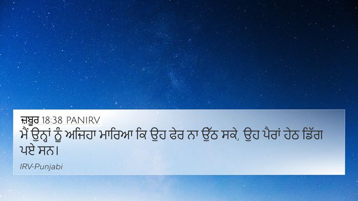 ਜ਼ਬੂਰ 18:38 PANIRV Bible Verse Image
