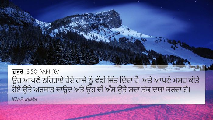 ਜ਼ਬੂਰ 18:50 PANIRV Bible Verse Image