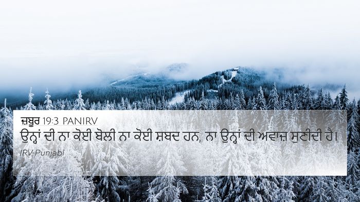 ਜ਼ਬੂਰ 19:3 PANIRV 4K Wallpaper - ਉਨ੍ਹਾਂ ਦੀ ਨਾ ਕੋਈ - 4K Wallpaper Bible Verse