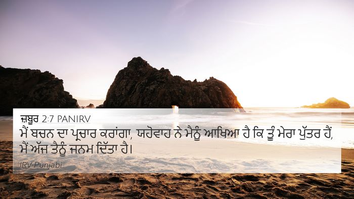 ਜ਼ਬੂਰ 2:7 PANIRV Bible Verse Image