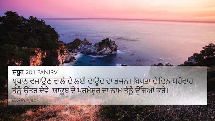 ਜ਼ਬੂਰ 20:1 PANIRV Bible Verse Image