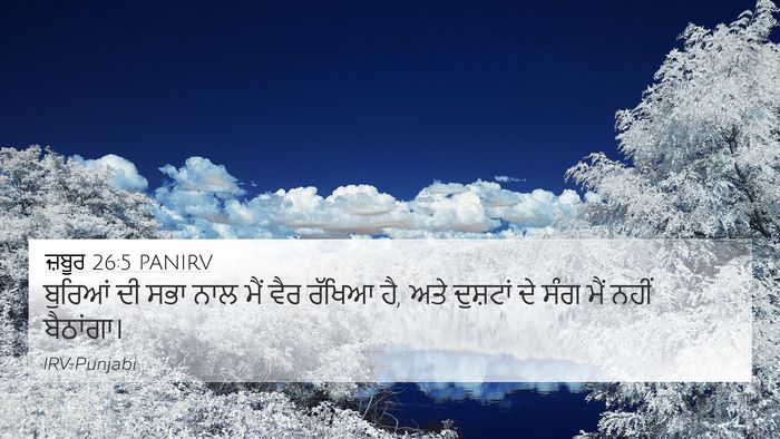 ਜ਼ਬੂਰ 26:5 PANIRV Bible Verse Image