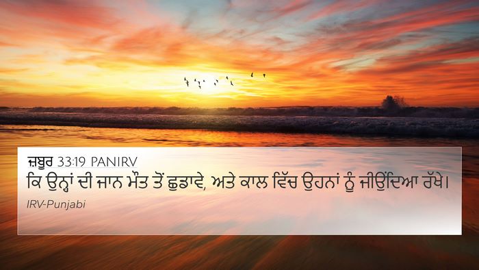 ਜ਼ਬੂਰ 33:19 PANIRV Bible Verse Image