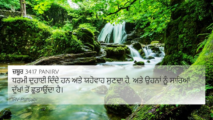 ਜ਼ਬੂਰ 34:17 PANIRV Bible Verse Image