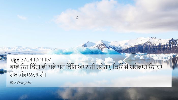 ਜ਼ਬੂਰ 37:24 PANIRV Bible Verse Image