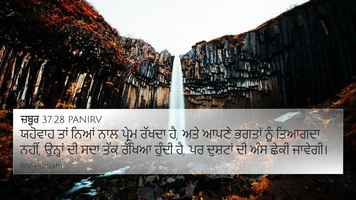 ਜ਼ਬੂਰ 37:28 PANIRV Bible Verse Image