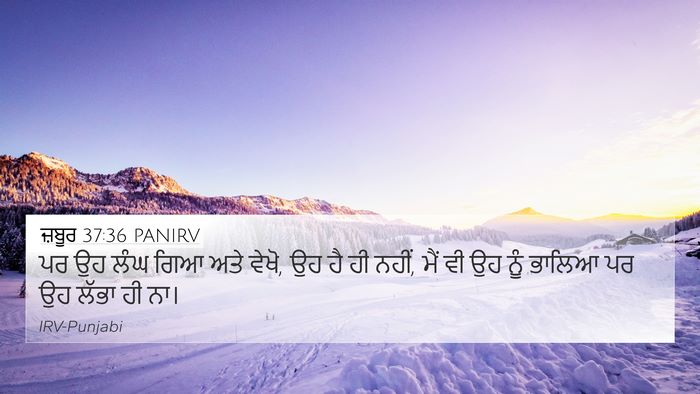 ਜ਼ਬੂਰ 37:36 PANIRV Bible Verse Image