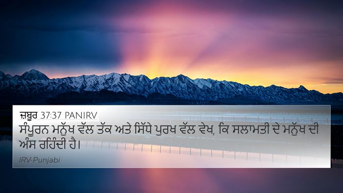 ਜ਼ਬੂਰ 37:37 PANIRV Bible Verse Image