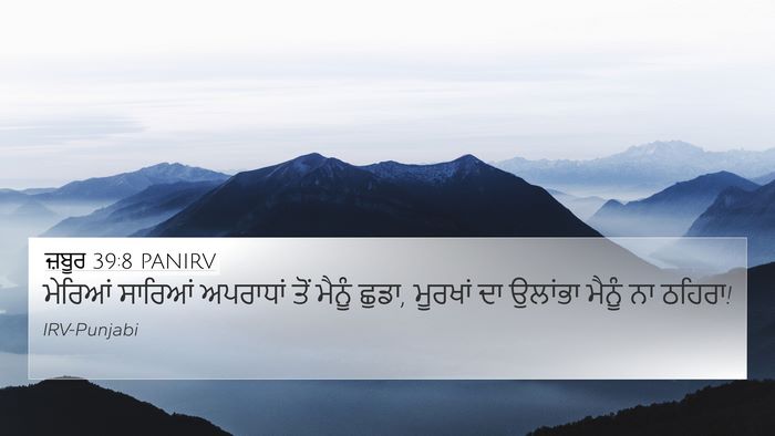 ਜ਼ਬੂਰ 39:8 PANIRV Bible Verse Image